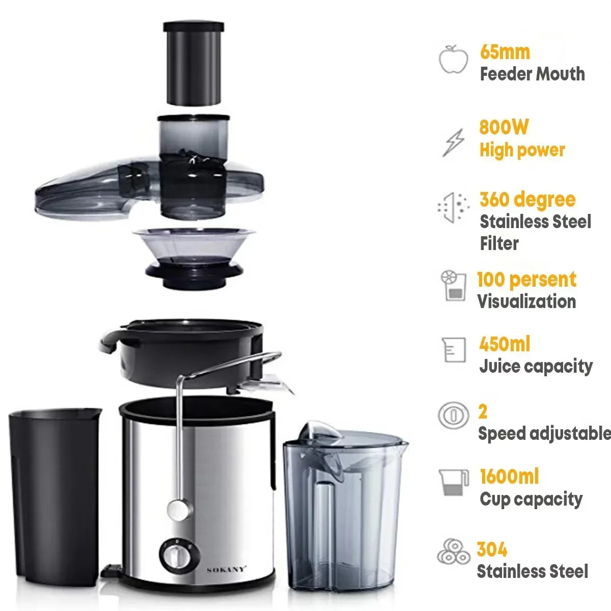 DoCreate 800W Pro Juicer